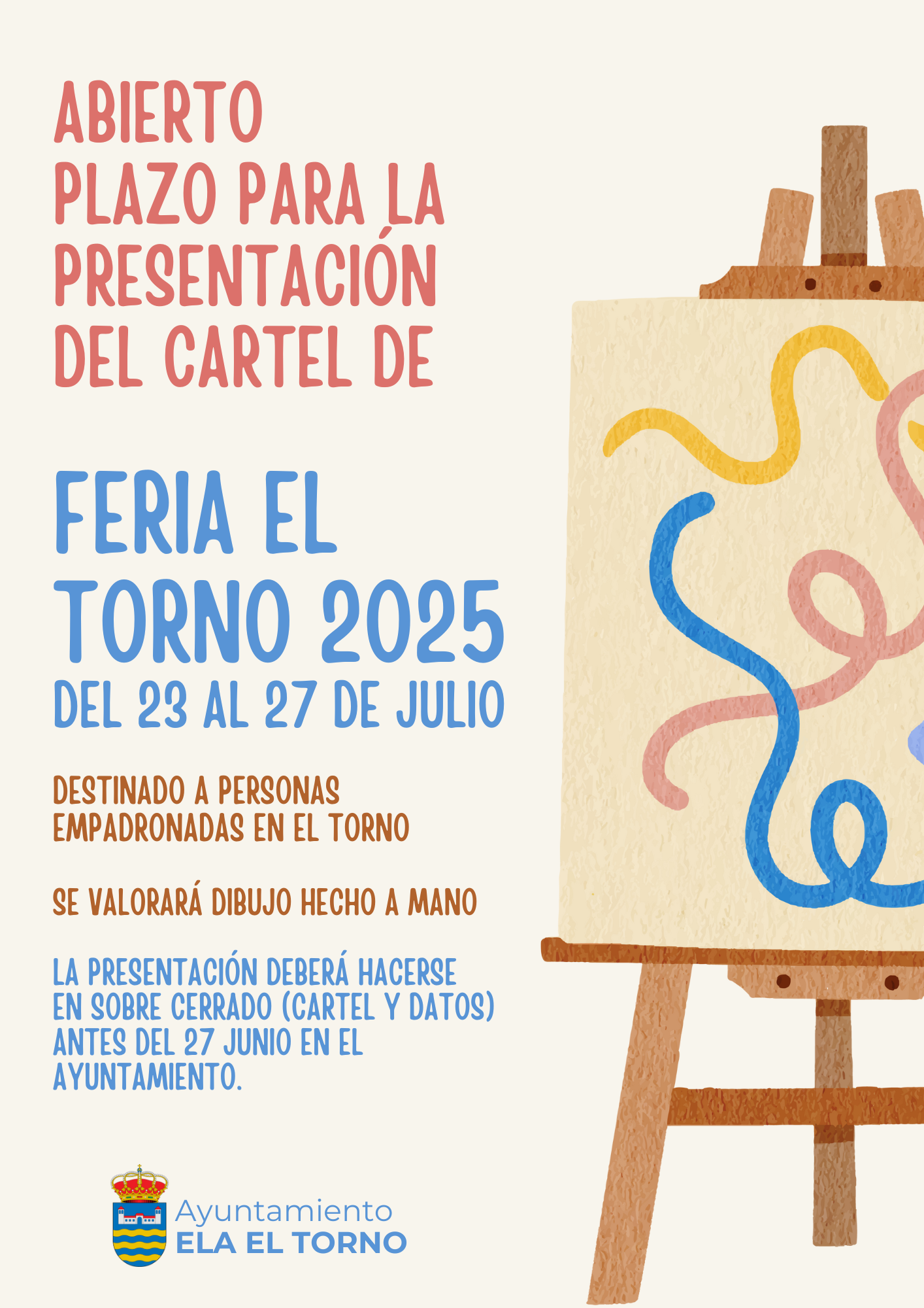 Plazo abierto para recibir originales del cartel ...