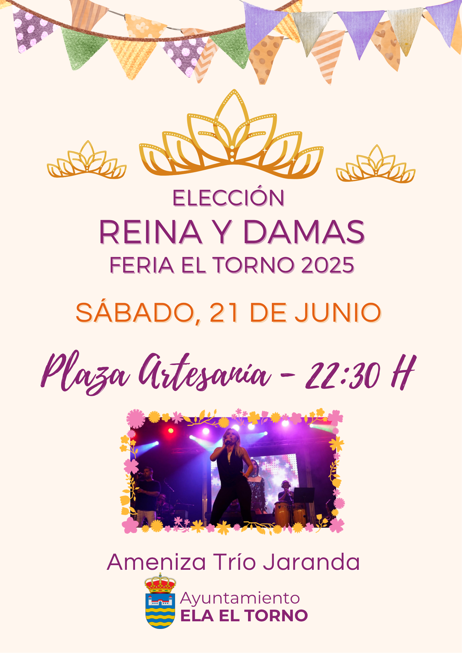 21 Junio: Elección reina y damas Feria 2025